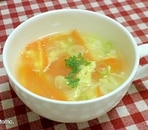 にんじんとねぎの卵スープ
